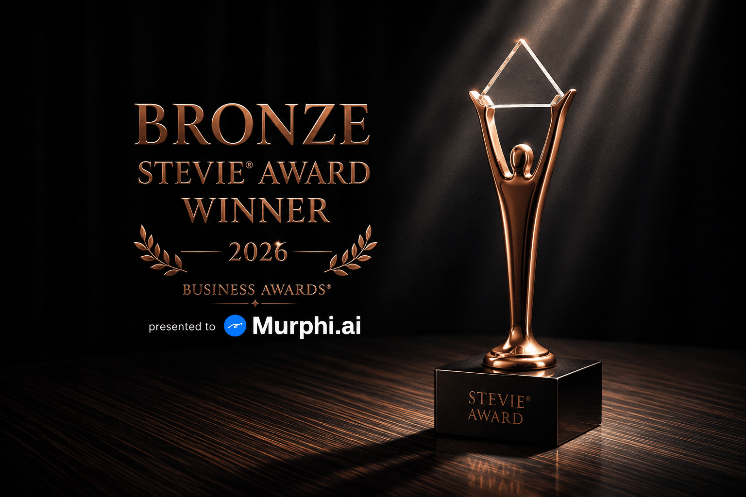 Murphi.ai is awarded the BRONZE STEVIE WINNER Award for AI in Healthcare Achievement.