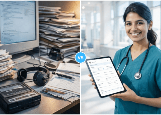 AI vs human medical scribe