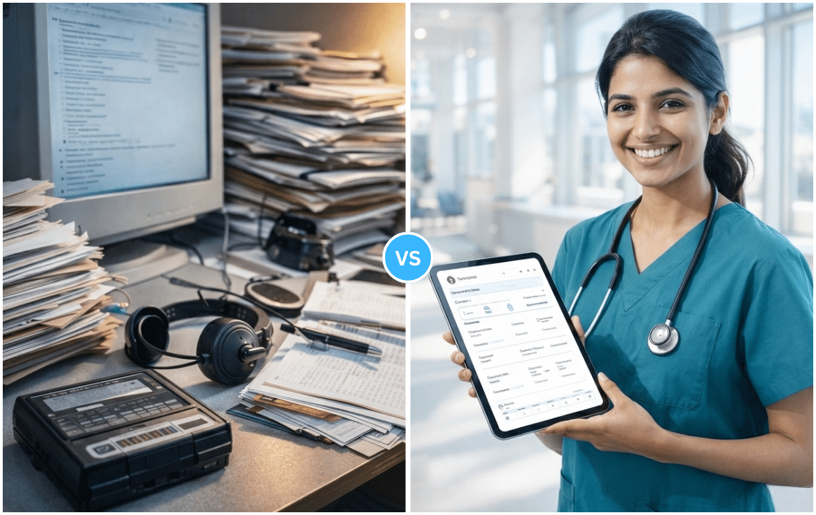 AI vs human medical scribe